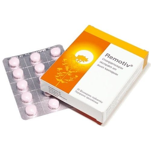 Remotive with St. John's Wort Extract for Depressive States 250 mg 30 Tablets