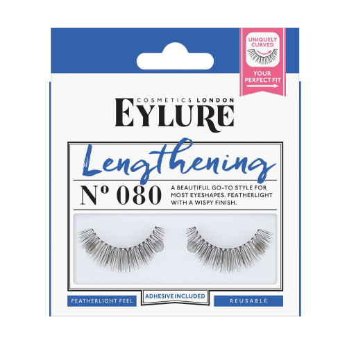 Eylure Lengthening Set with Artificial Eyelashes and Glue Model 080 1 pc