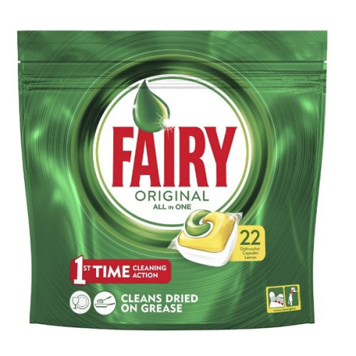 Fairy Original Lemon-scented Dishwasher Tablets 22 pcs