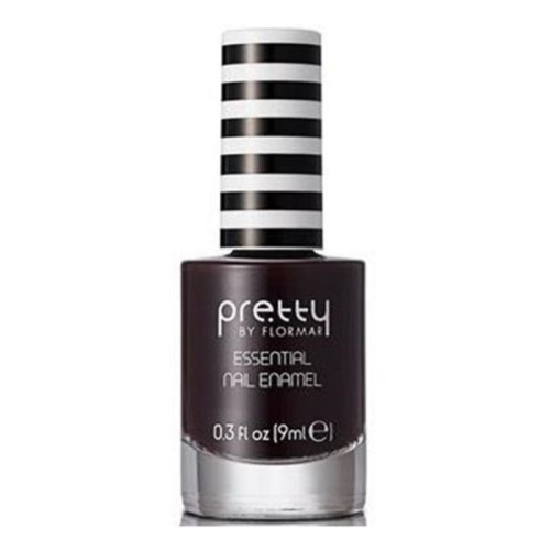Pretty by Flormar Opaque and Long-Lasting Nail Polish Color 018 Deep Burgundy