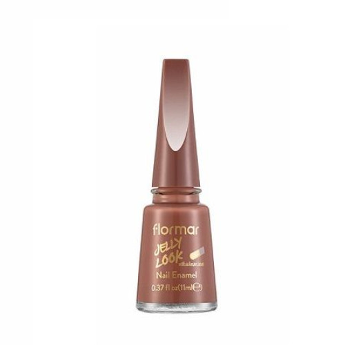 Flormar Jelly Look Nail Enamel Long-Lasting Gel Effect Nail Polish Color 54 Terracotta