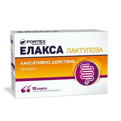 Fortex Elaksa Lactulose Laxative for Good Peristalsis and Bowel Movements 12 Sachets