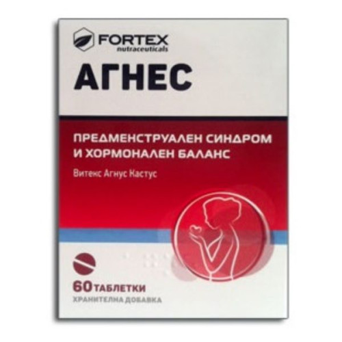 Fortex Agnes 132 mg for Irregular Menstrual Cycle and Breast Pain 60 Tablets