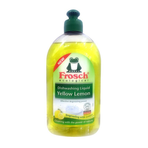 Frosch Dishwashing Liquid Yellow Lemon Dishwashing Liquid with Yellow Lemon 16.91 fl oz (500 ml)