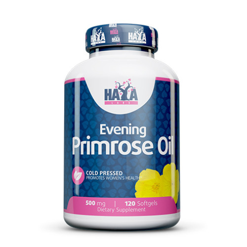 Haya Labs Evening Primrose Oil Cold Pressed 500 mg 120 Softgel Capsules