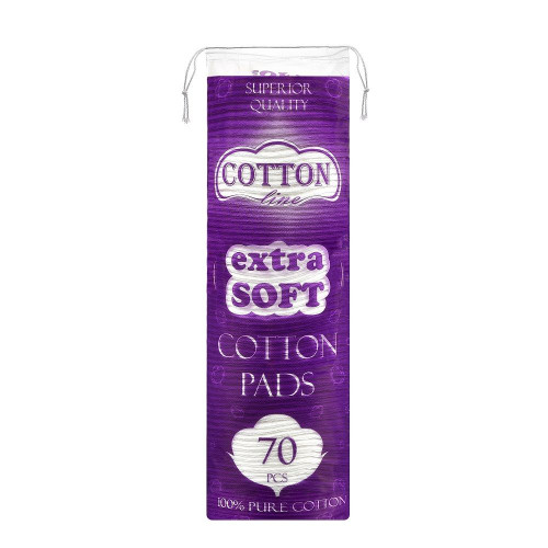 Cotton Line Extra Soft Makeup Remover Pads 70 pcs