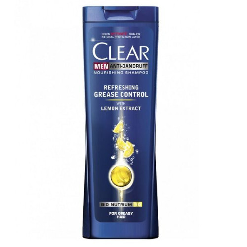Clear Men Cool Sport Menthol Anti-Dandruff Shampoo for Men with Lemon Extract 13.53 fl oz (400 ml)