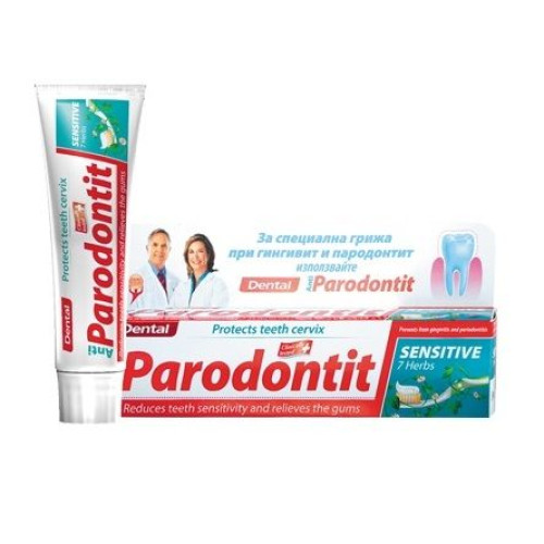 Dental Anti-Parodontit Sensitive Preventive Toothpaste for Sensitive Teeth and Gums with 7 Herbs 3.38 fl oz (100 ml)