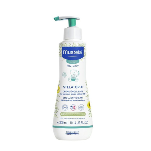 Mustela Stelatopia Soothing Cream for Babies and Children with Atopic Skin 10.14 fl oz (300 ml)