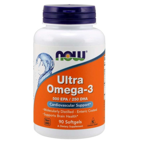 Now Foods Ultra Omega-3 for a Healthy Heart 75% Fatty Acids 90 Capsules
