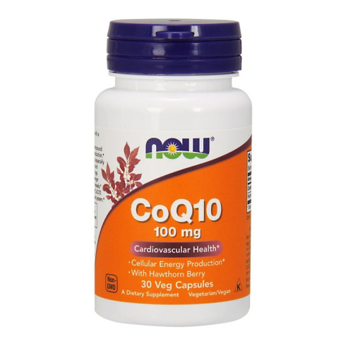 Now Foods Coenzyme Q10 for Heart Problems a Powerful Antioxidant 100 mg 30 Capsules