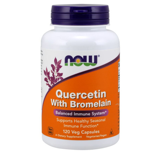 Now Foods Quercetin with Bromelain for High Immunit Fatigue Stress and Depression 120 Capsules
