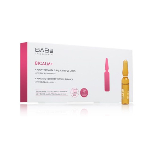 Babe Bicalm+ Face Ampoules for Soothing and Restoring All Skin Types 0.07 fl oz (2 ml) 10 Ampoules