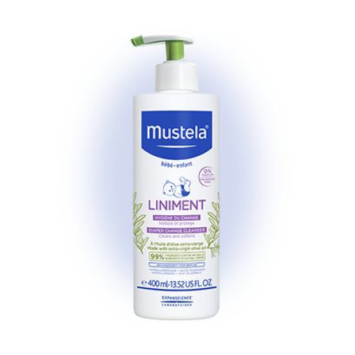 Mustela Liniment for Clean Skin After Diaper Change with Olive Oil 13.53 fl oz (400 ml)