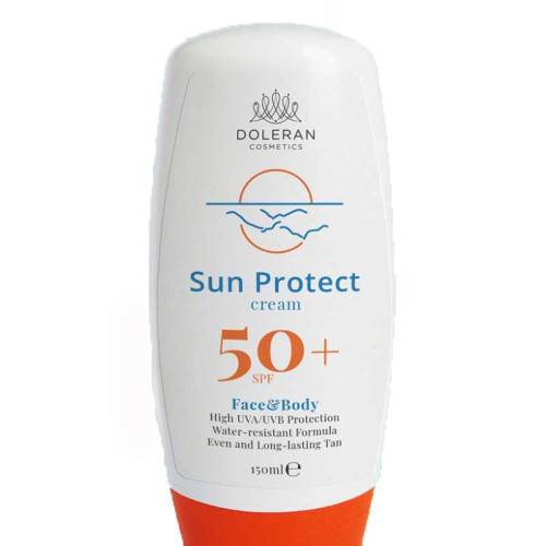 Doleran Cosmetics Sunscreen Cream for Face and Body Uva SPF 50+ 5.07 fl oz (150 ml)