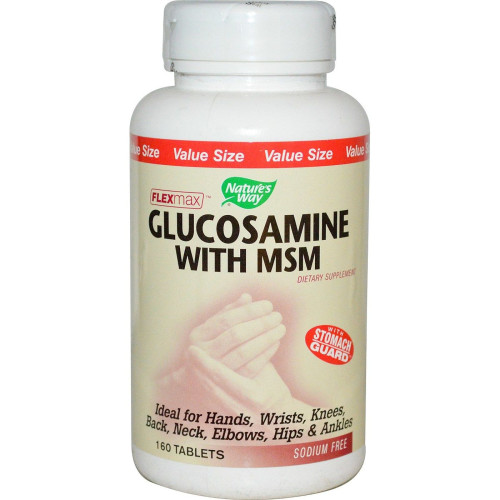 Nature's Way Glucosamine and MSM for Flexible and Healthy Joints 160 Tablets