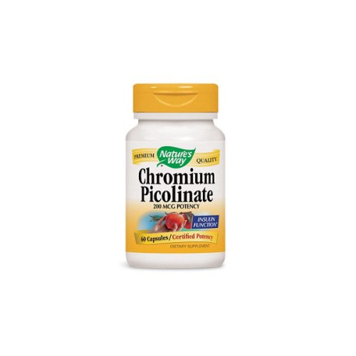 Nature's Way Chromium Chromium Picolinate for Blood Sugar Balance 200 mcg X 60 Capsules