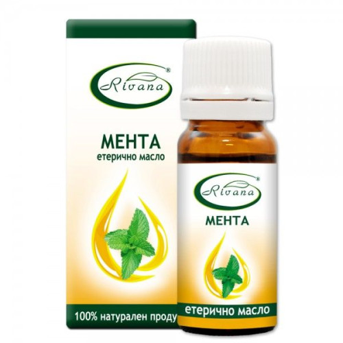 Rivana Natural Essential Oil with Mint and Cooling Effect 0.34 fl oz (10 ml)