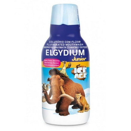 Elgydium Ice Junior Children's Mouthwash with Forest Fruit Flavor 16.91 fl oz (500 ml)