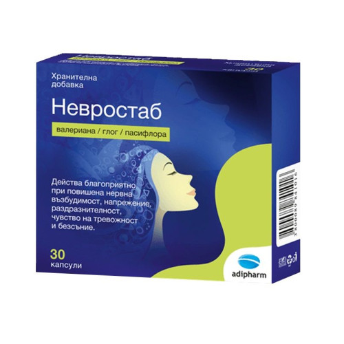 Adipharm Neurostab for Irritability Depression Stress and Insomnia 30 Capsules