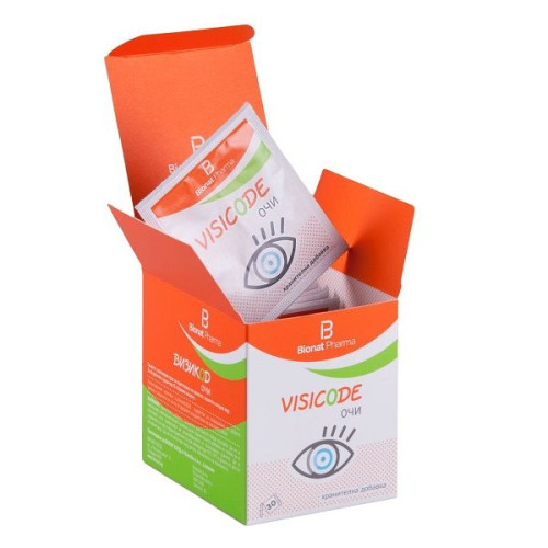 Bionat Pharma Vizikod Eyes for Eye Problems for Normal Vision 0.11 oz (3 g) 30 Sachets