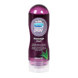 Durex Play Massage 2 in 1 Lubricant + Intimate Massage Gel with Aloe Vera 6.76 fl oz (200 ml)