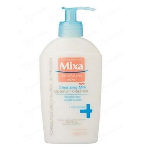 Mixa Sensitive Cleansing Cleansing Milk for Sensitive Skin Dermatological 6.76 fl oz (200 ml)