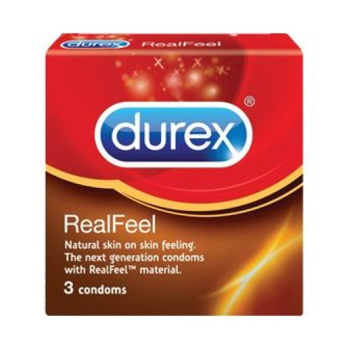 Durex Real Feel Condoms for Maximum Pleasure 3 pcs