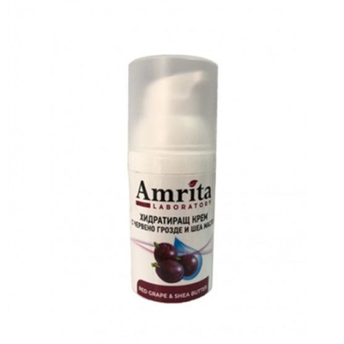 Amrita Hydrating Face Cream for Dry and Dehydrated Skin with Red Grapes and Shea Butter 1.01 fl oz (30 ml)