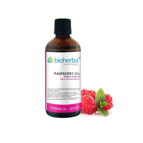 Bioherba Raspberry Oil for Young and Beautiful Skin 1.69 fl oz (50 ml)