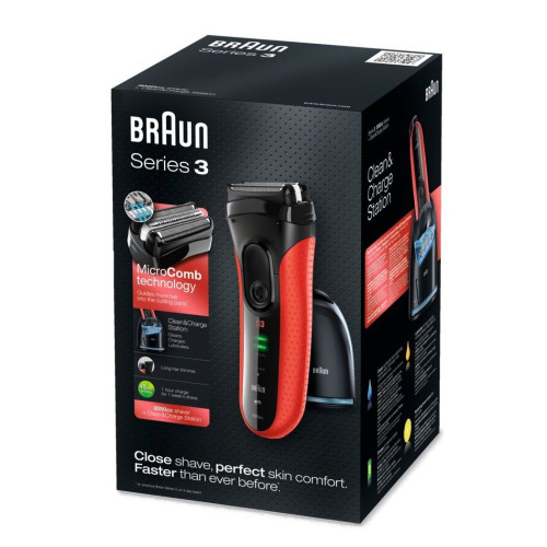 Braun 3050 CC Electric Shaver for Men for Easy and Smooth Shaving 1pc