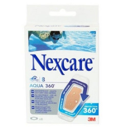 3M Nexcare Aqua Waterproof Bandages for Wounds and Injuries 8 pcs