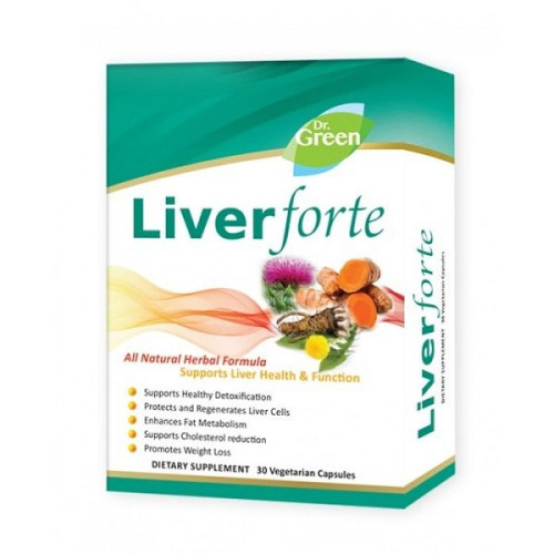 Dr. Green Liver Forte All-natural Herbal Formula for Effective Improvement of Liver Function 30 Capsules
