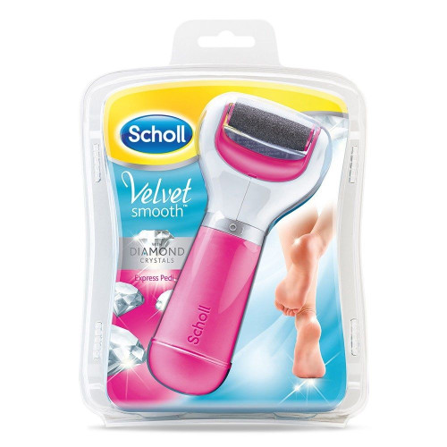 Scholl Velvet Smooth Electric Pink Foot File with Diamond Particles 1 pc