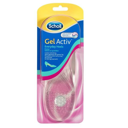 Scholl Gel Active Everyday Daily Insoles for High-Heeled Shoes to Soften the Cushions 1 Pair