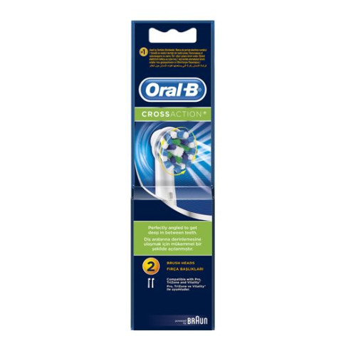 Oral-B Cross Action Replacement Heads for Electric Toothbrush Set 2 pcs