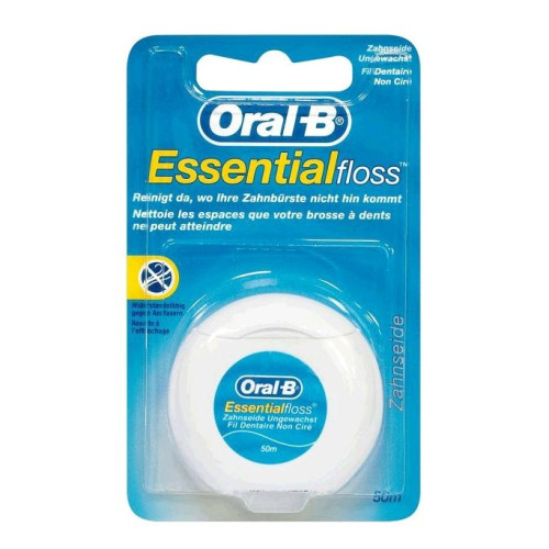 Oral-B Essential Floss Wax-free Dental Floss for Braces 25m 1 pc