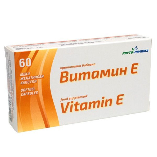 Phytopharma Vitamin E for Health and Tone 100 mg 60 Capsules