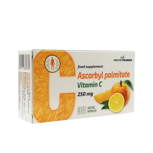 Phytopharma Ascorbyl Palmitate Vitamin C for Health and Tone 30 Soft Capsules