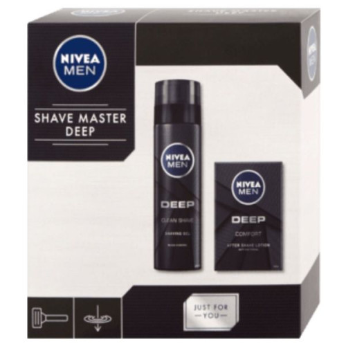 Nivea Shave Master Deep Gel Promo Set After Shave Lotion + Shaving Gel