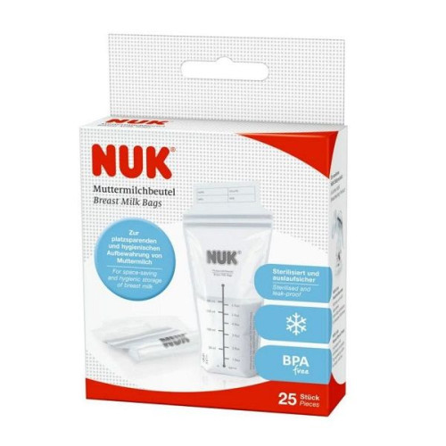 Nuk Bags for Storing Warming and Transporting Breast Milk 25 pcs