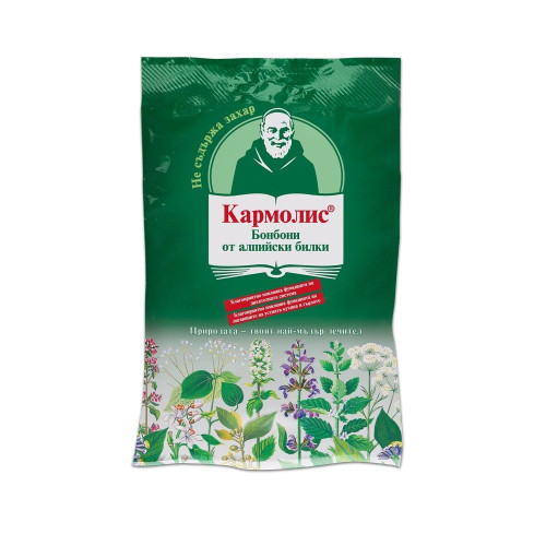Carmolis Herbal Candies Original for Coughs with Alpine Herbs Sugar-Free 2.65 oz (75 g)
