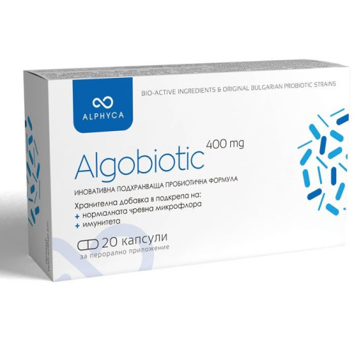 Algobiotic Probiotic for Healthy Intestinal Microflora and Abdominal Pain 400 mg 20 pcs