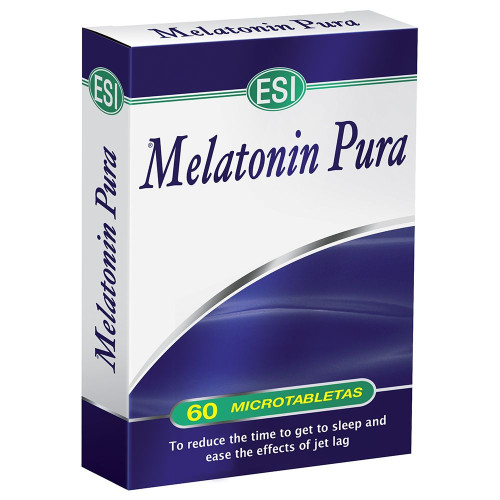 Esi Melatonin Pura for Insomnia and Severe Stress Gluten-Free 5 mg 60 Tablets