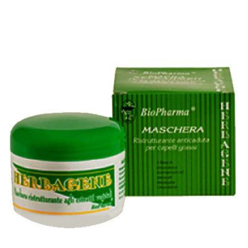 Biopharma Herbagene Mask for Oily Hair Hair Loss and Dandruff with Nettle 5.07 fl oz (150 ml)