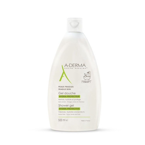 A-Derma Hydrating Protective Shower Gel for Body 16.91 fl oz (500 ml)
