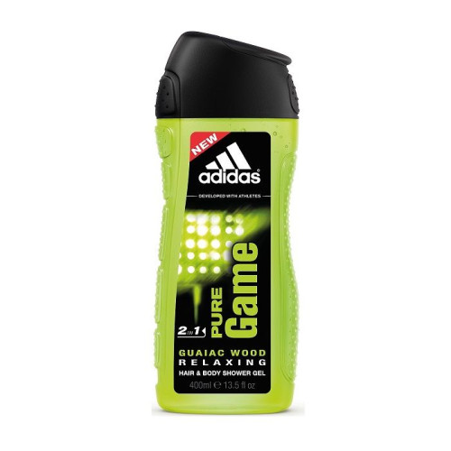 Adidas Pure Game Relax Invigorating Men's Shower Gel with Woody Fragrance 13.53 fl oz (400 ml)