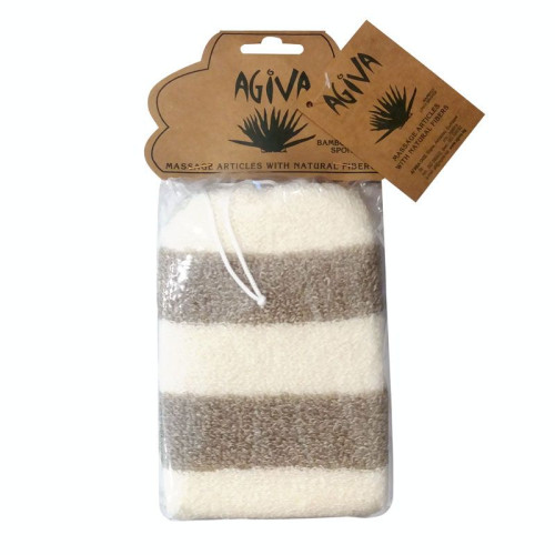 Agiva Bath Massage Sponge with Bamboo and Flax