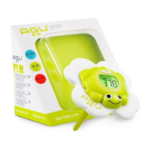 Agu Froggy Bath Thermometer with Light and Digital Alarm 1 pc