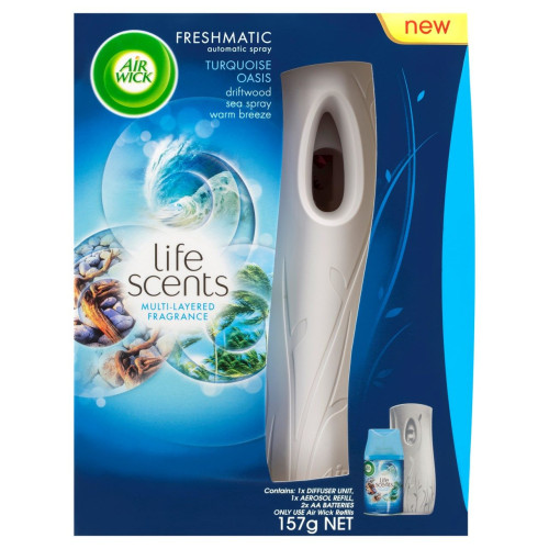 Air Wick Freshmatic Turquoise Oasis Automatic Spray Air Freshener